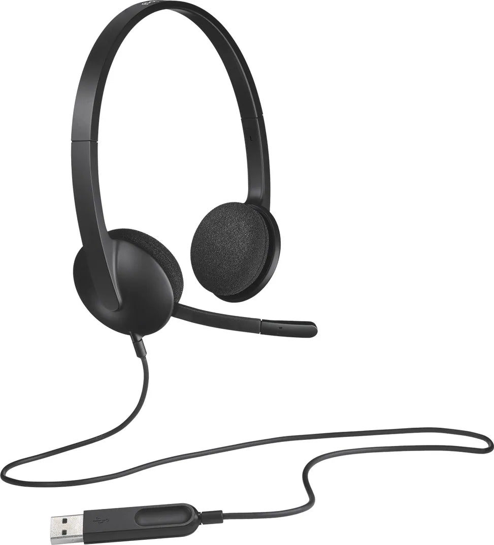 Casque Logitech H111 pour PC avec microphone anti-parasite - USB
