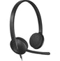 Casque Logitech H111 pour PC avec microphone anti-parasite - USB